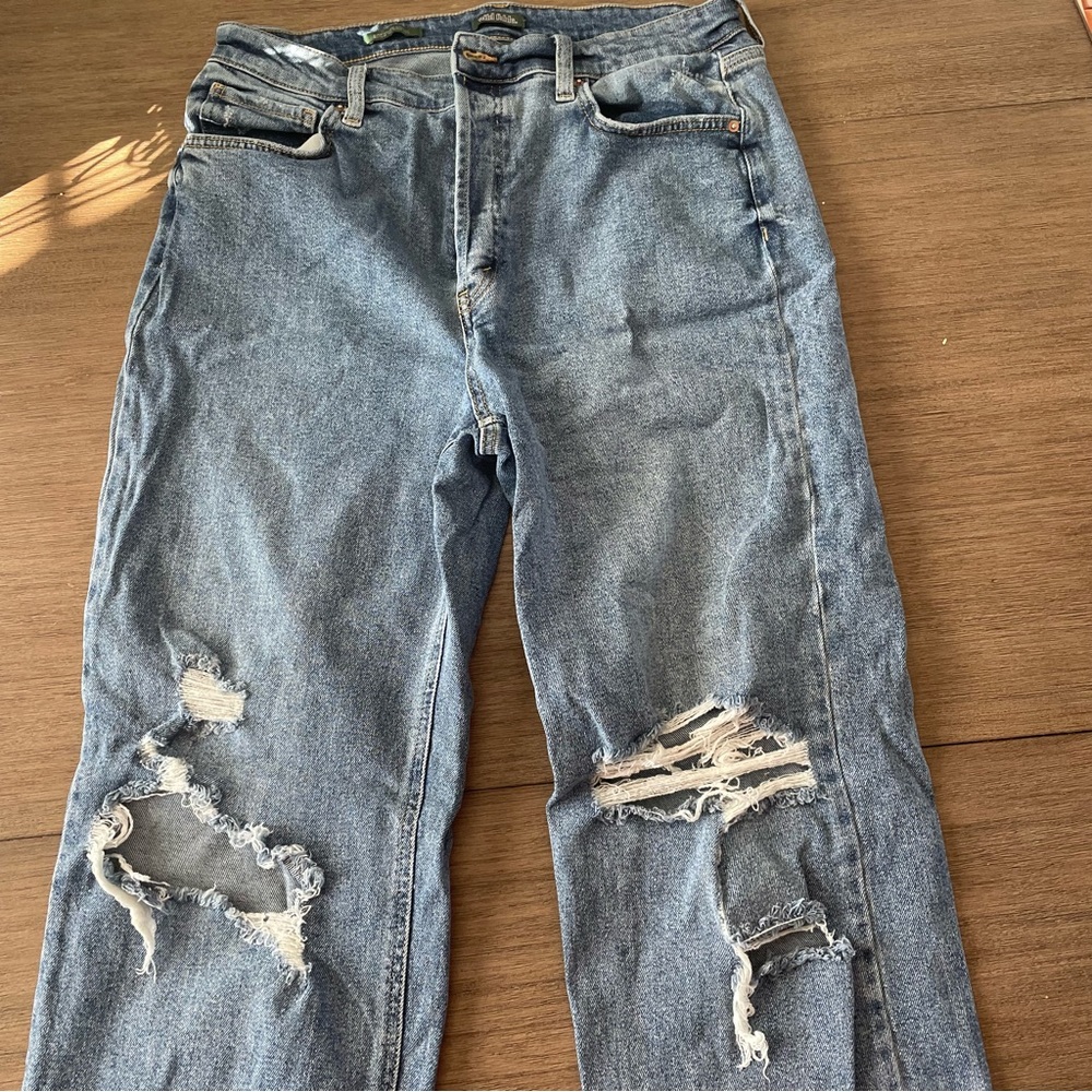 Wild Fable Distressed Button-fly Jeans